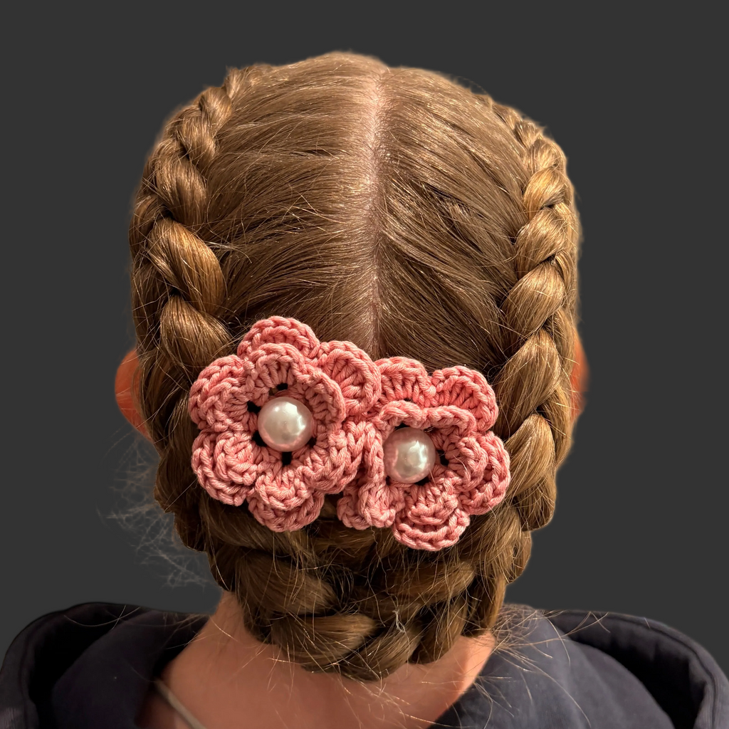 2-pk - Stor blomst med hårklemme
